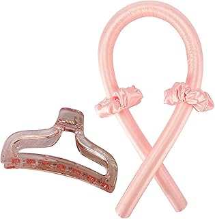 Homesen Conjunto de modeladores de cabelo para cabelos compridos modeladores noturnos sem calor, incluindo prendedores de cabelo prendedor de cabelo faixa de cabelo rolos de cabelo ha