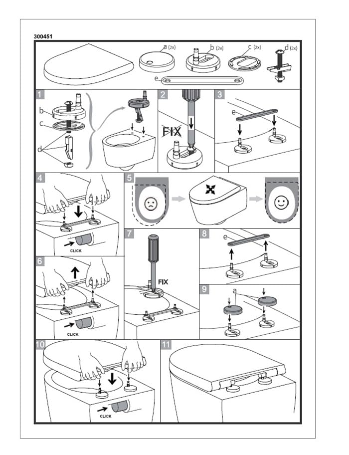WC-Sitz mit Deckel FÜR Geberit & Keramag Renova Nr.1 Plan Weiß | Absenkautomatik (Soft-Close) | abnehmbar | Duroplast | Premium Qualität