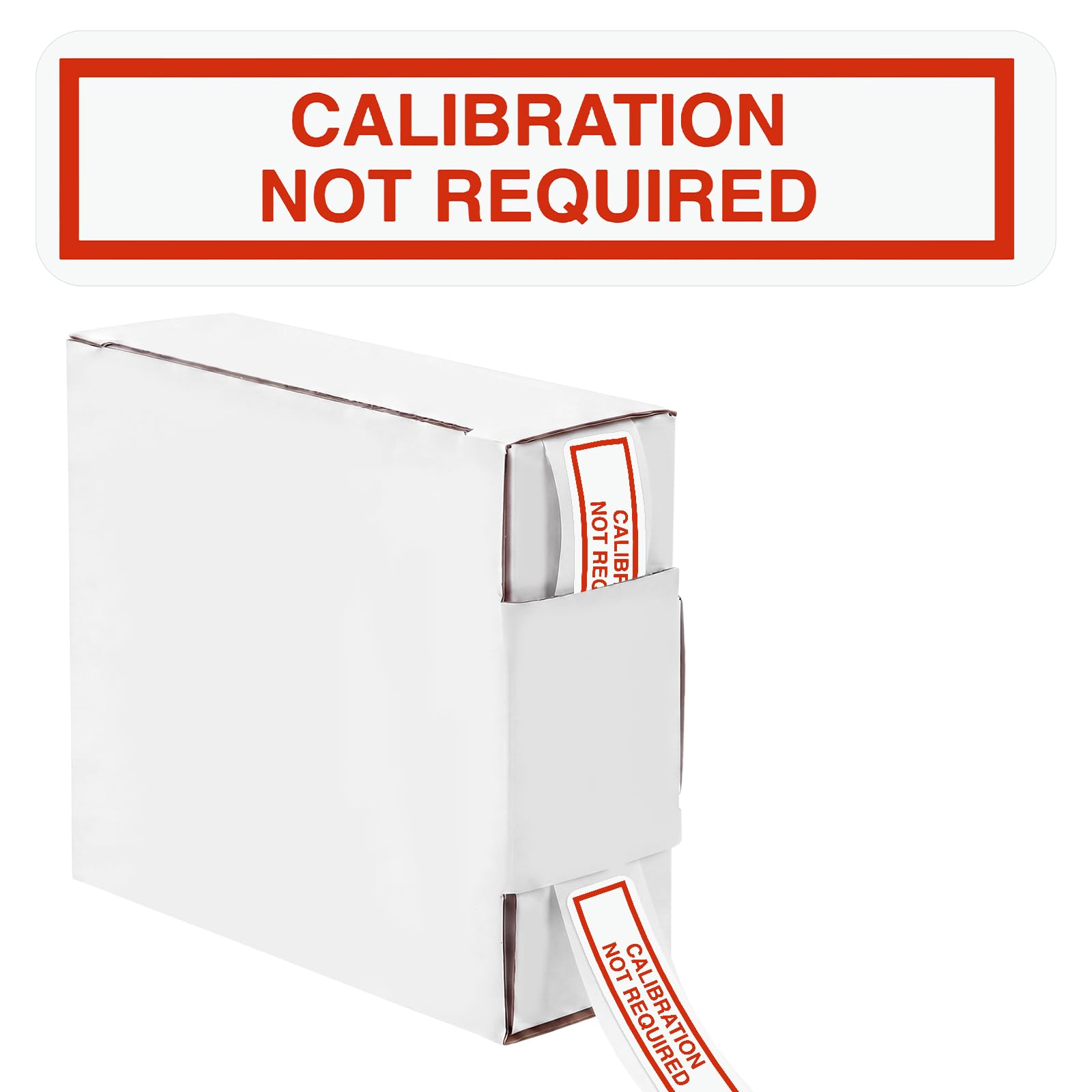 Novabright 350 Pack Calibration Not Required Labels in Dispenser Box