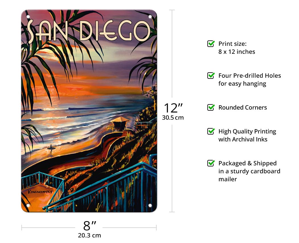 Amazon.com: Pacifica Island Art San Diego - California Sunset