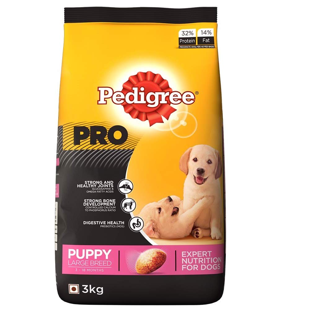 Pedigree PRO Expert Nutrition Large Breed Puppy (3-18 Months), Dry Dog Food , 3kg Pack (B077K8XBNT) Amazon Price History, Amazon Price Tracker