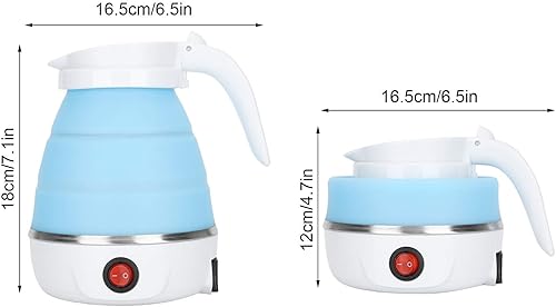 Miniatura 4 de Hervidor eléctrico pequeño Hervidor de viaje Caldera de agua plegable Hervidor de agua portátil de silicona para el hogar Hervidor eléctrico 400W