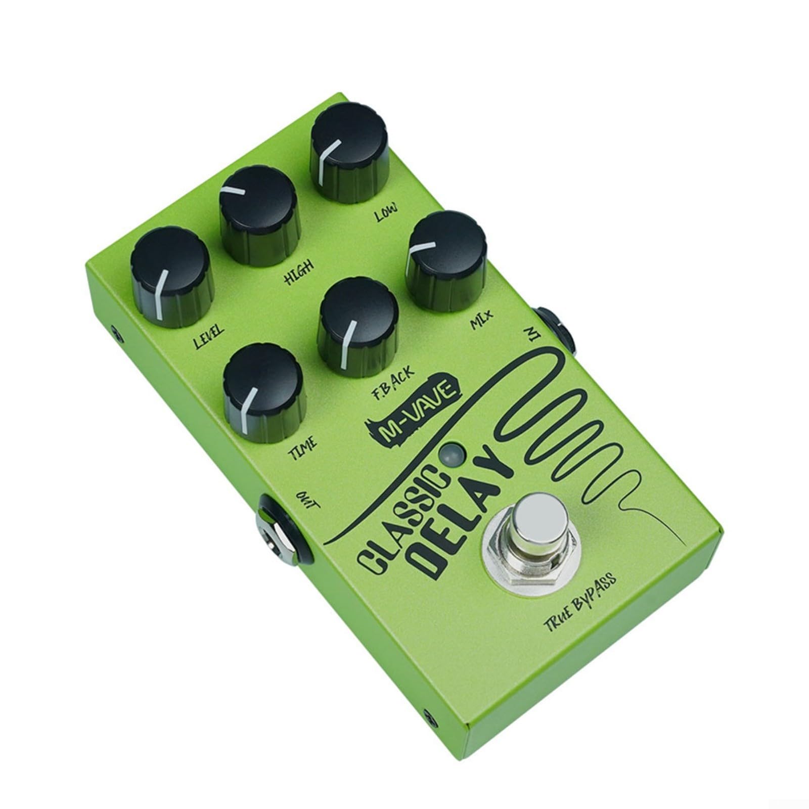 Delay Pedal Chitarra Delay Pedal Analogico Classicl Delay Effect, 600Ms Tempo di Ritardo Massimo Per Esplorazione Musicale