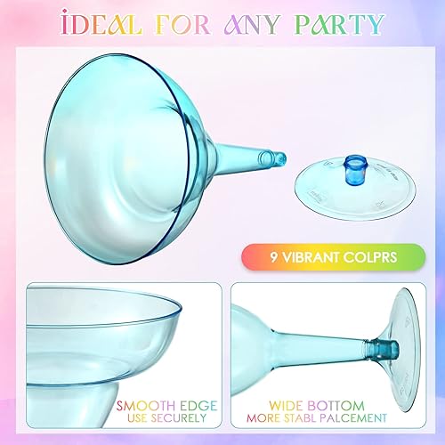 Miniatura 2 de 72 vasos de plástico Margarita de 8 onzas, vasos de plástico para margarita con temática mexicana, vasos de cóctel inastillables desechables para