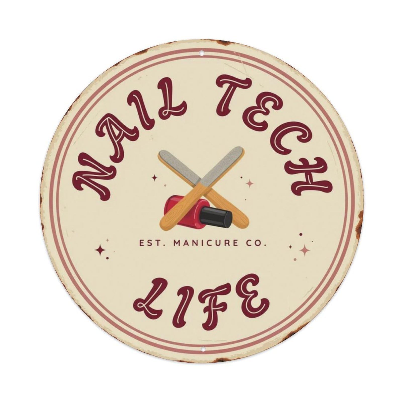 Nail Tech Life Metal Tin Sign Plaque
