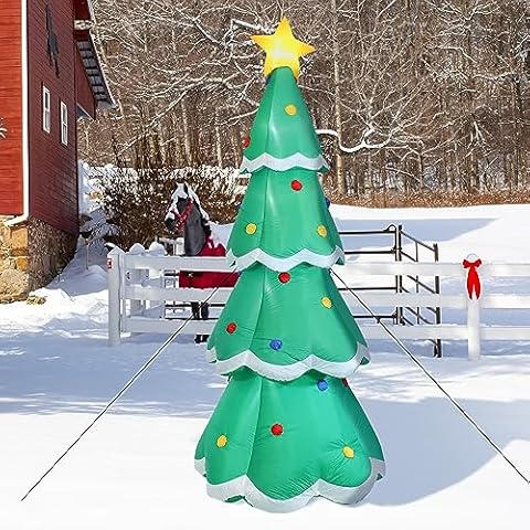 Sunnydaze 9.5' Inflatable Christmas Tree Cover