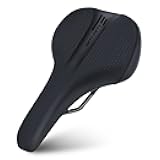 Mountain Bike Saddle, Comfortable Memory Foam Bicycle Seat, Soft Waterproof Bicycle Seat for Men and Women, Compatible with MTB, Road Bike, E-MTB
