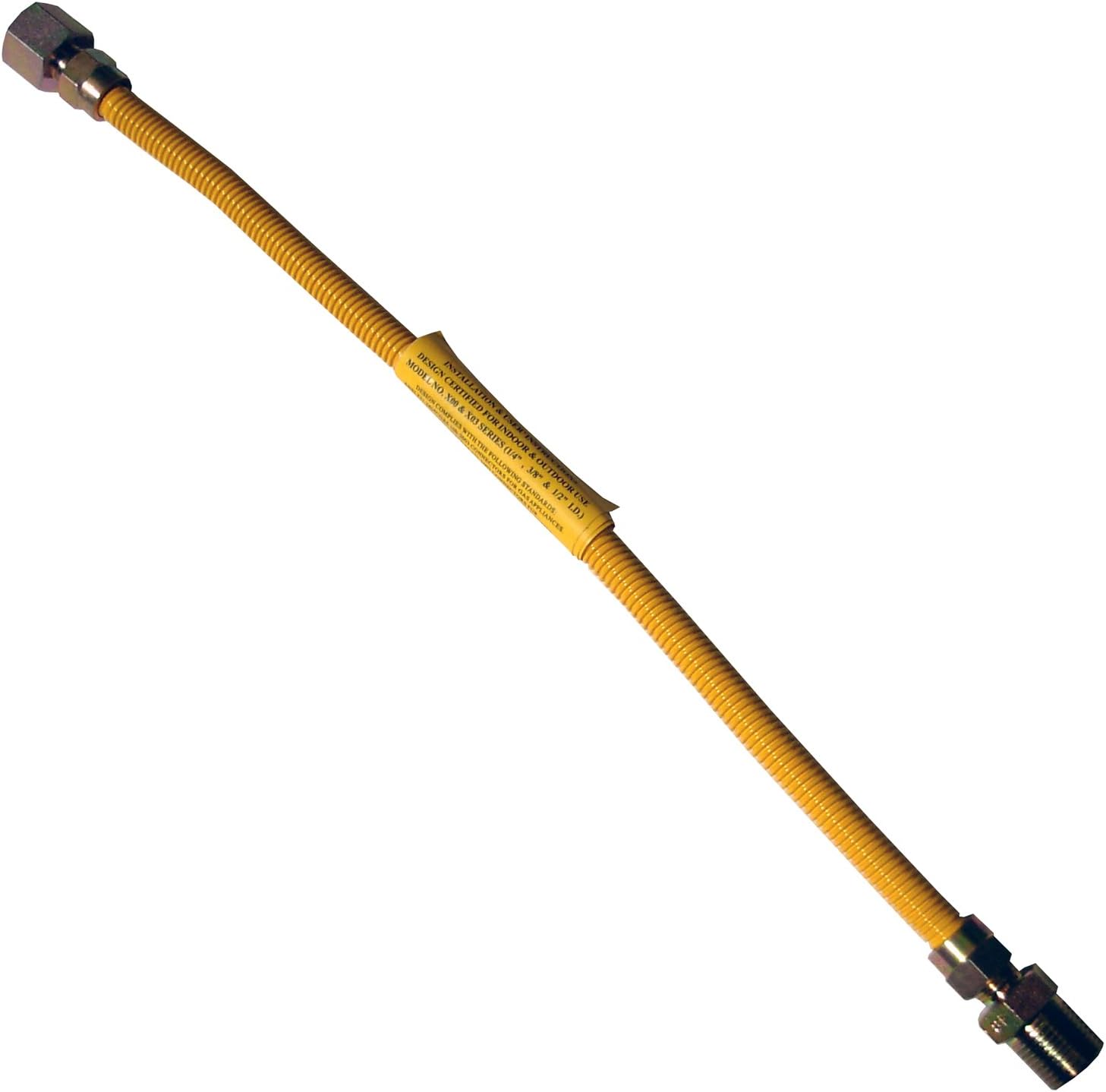 Flаѕh Sаlе Buу 1 gеt 1 LASCO 10-1203 Flexible Coated Gas Appliance Supply Line, 18-Inch, 3/8-Inch OD Connector with 1/2-Inch MIP X 1/2-Inch FIP Fittings, 36-Pack