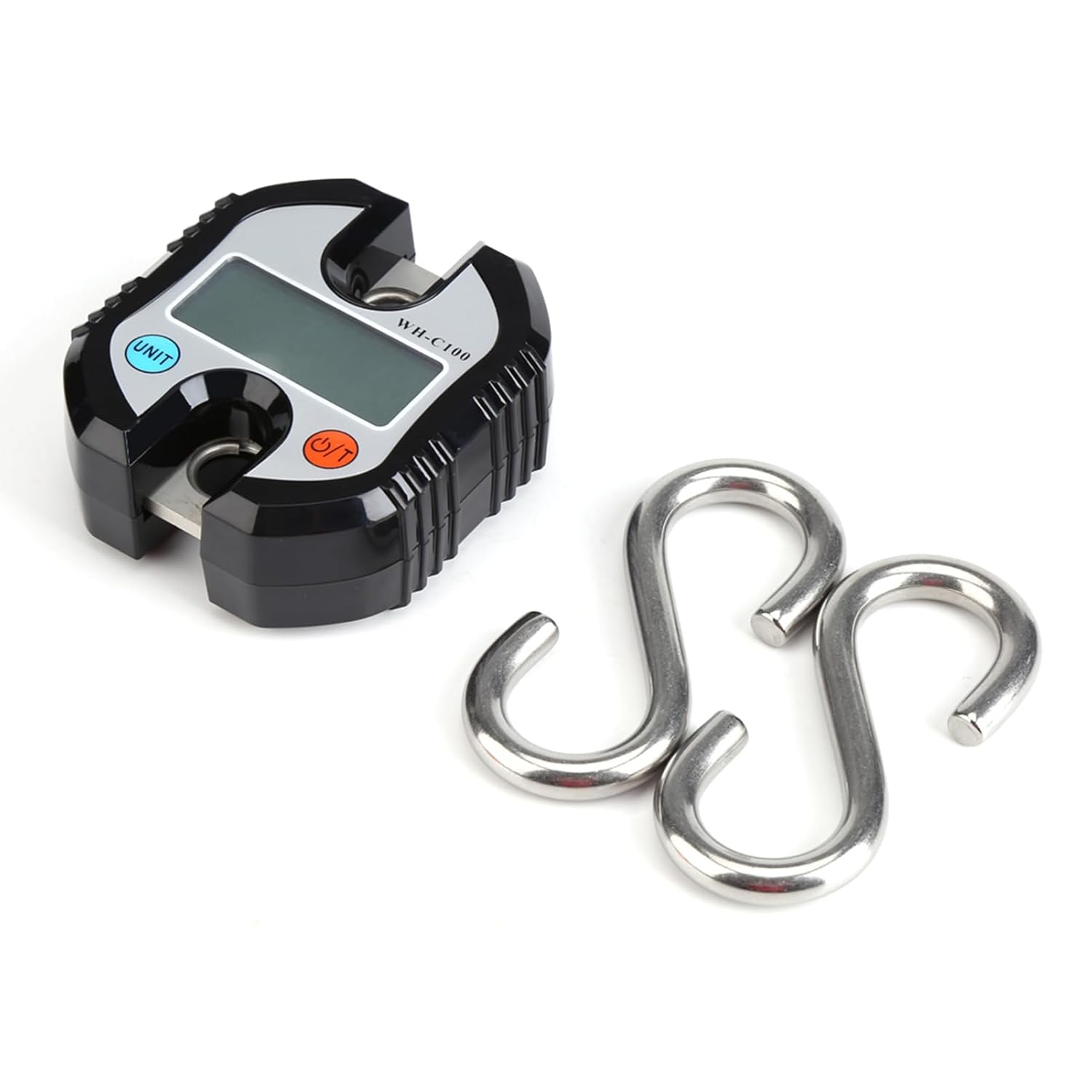 Mini Portable Crane LCD Digital Electronic Hook Hanging Scales Loop Weighing Balance Accurate Compact Portable Lightweight for Outdoor Fishing Orange (Orange)
