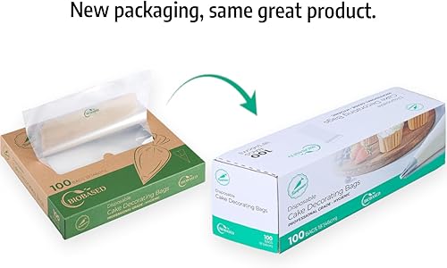 Miniatura 6 de Keenpioneer Bolsas de tuberías desechables a base de plantas de 18 pulgadas, bolsa de pastelería para decoración de pasteles a base de plantas,