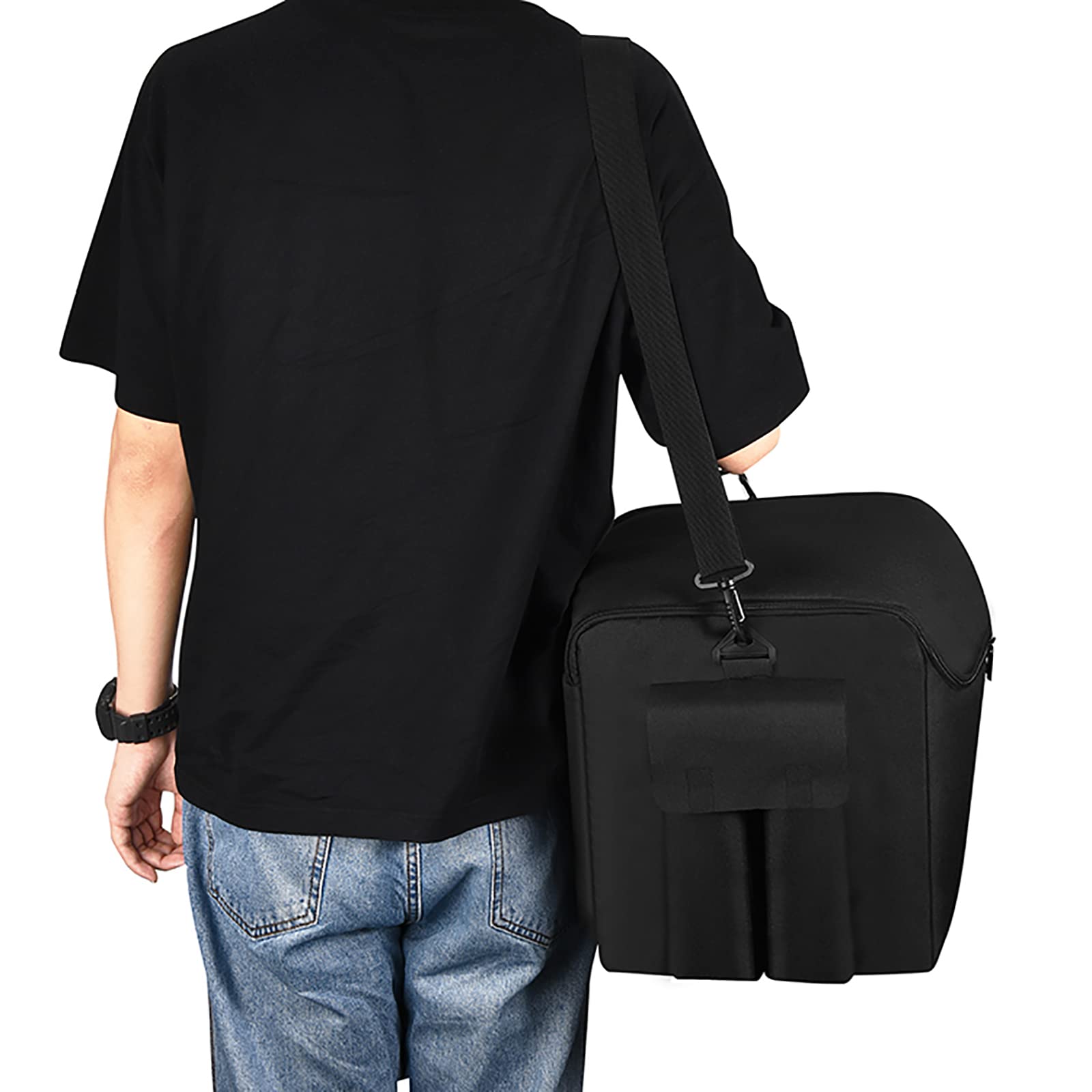 Custodia per altoparlante Custodia da viaggio portatile Borsa a tracolla per JBL PartyBox Encore Essential Altoparlante multifunzionale Copertura protettiva Shell Skin Sleeve, Nero , moderno