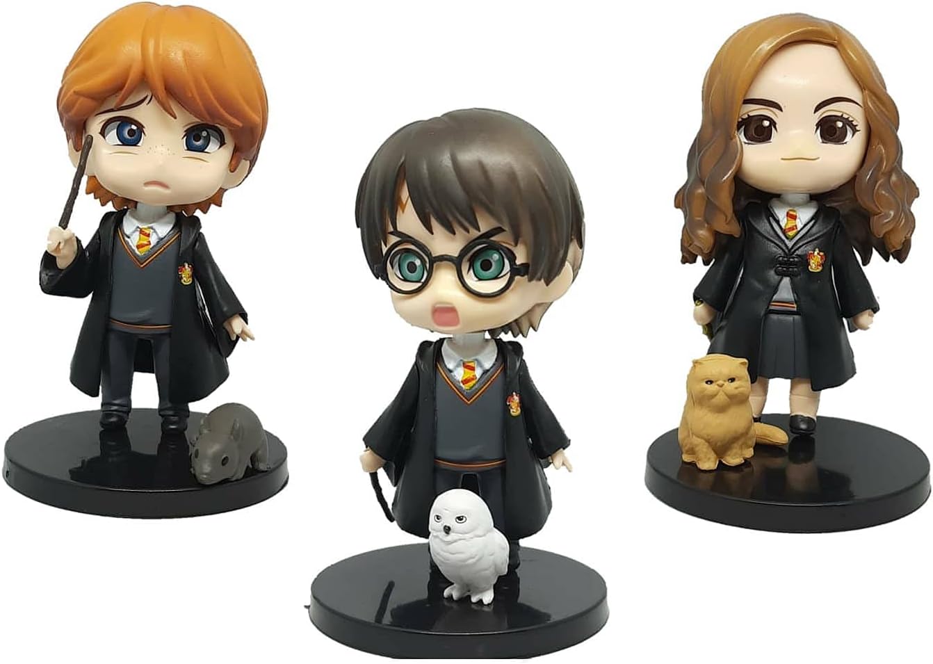 Kawaii Kart – A Cart Full of Cuteness Kawaii Kart|Harry Wizard Potter Action Figure-Pet Set Chibi Figures|Wizards Merchandise For Potterhead (Size-10 Cm)