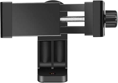 Miniatura 42 de NEEWER Soporte de trípode para teléfono inteligente, aleación de aluminio, soporte giratorio de 360° con zapata fría y base Arca compatible