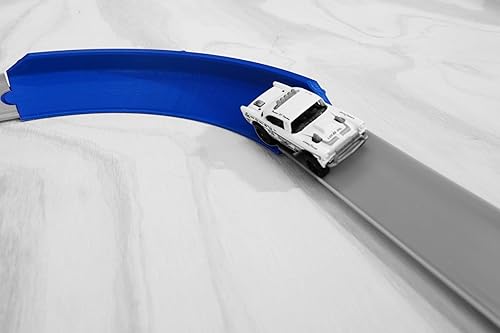 Miniatura 5 de Track Connectors 90 Degree Banked Turn Made to be Compatible with Hot Wheels Track (Orange)