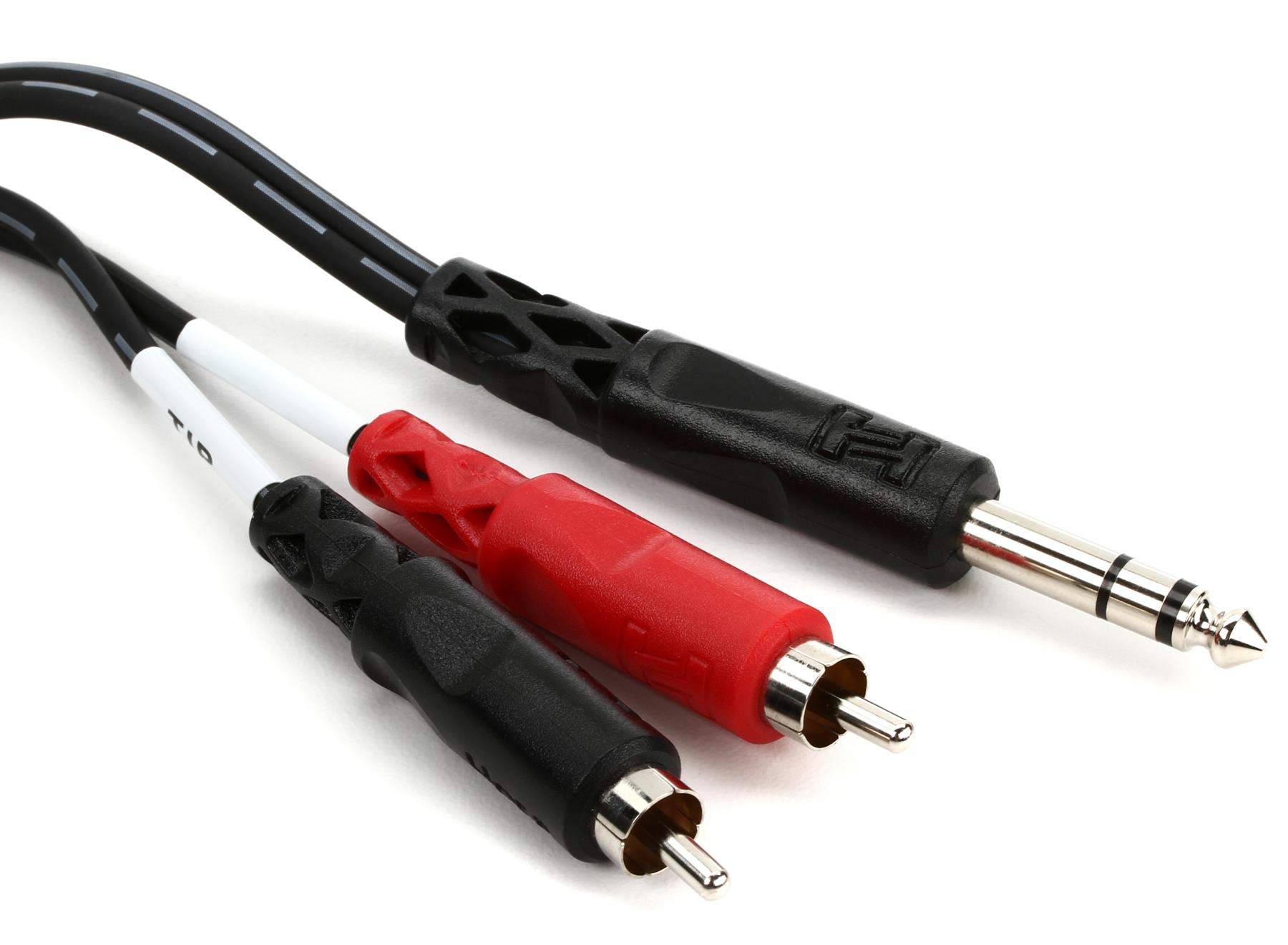 Hosa TRS-201 Insert Cable, 1/4 Inch TRS to Dual RCA, 3.3 Feet