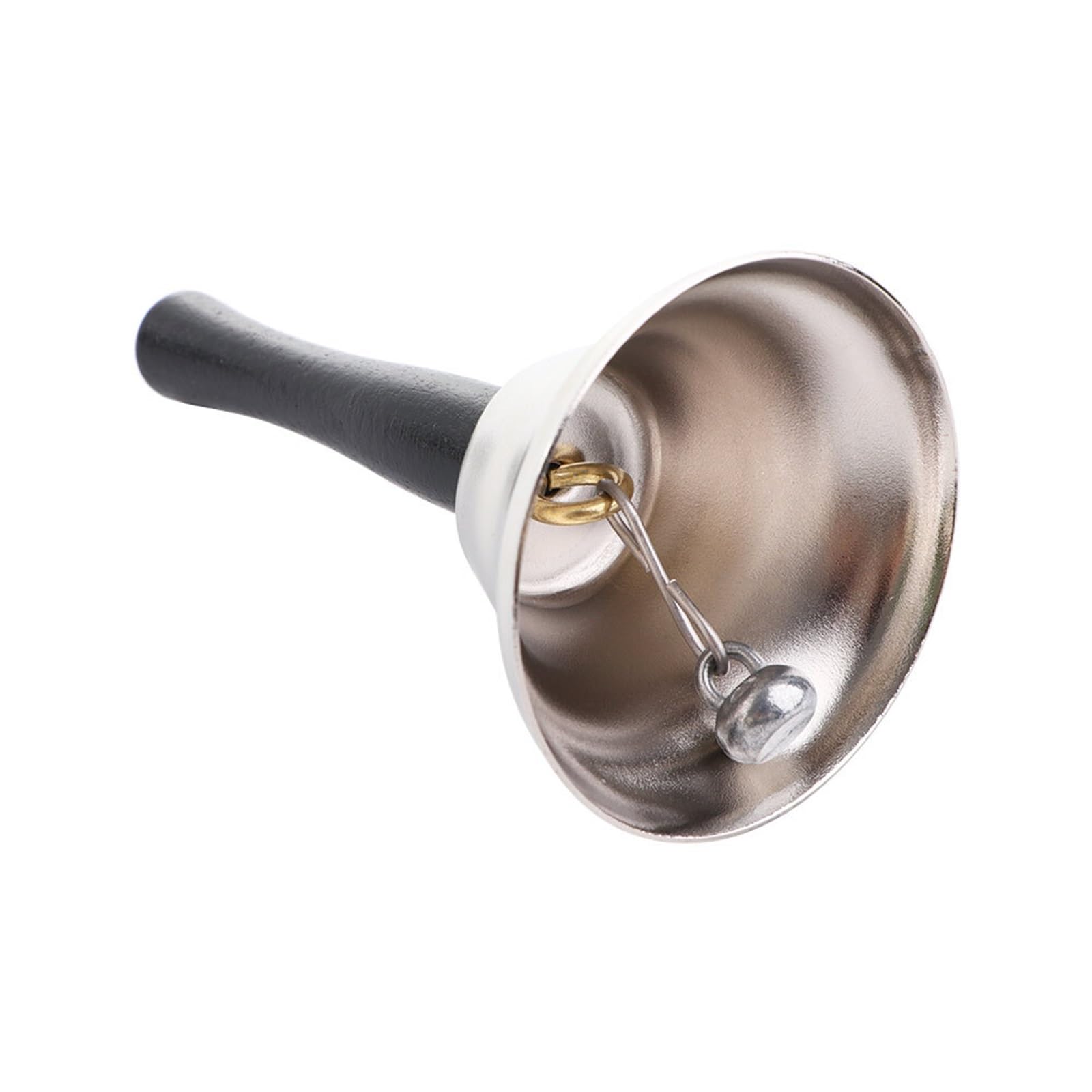 Christmas Bells 2pcs Handheld Metal Loud Alarm Dinner Ring Christmas Decor Hand Bell Call Service for Festival And Party Holiday Decorations