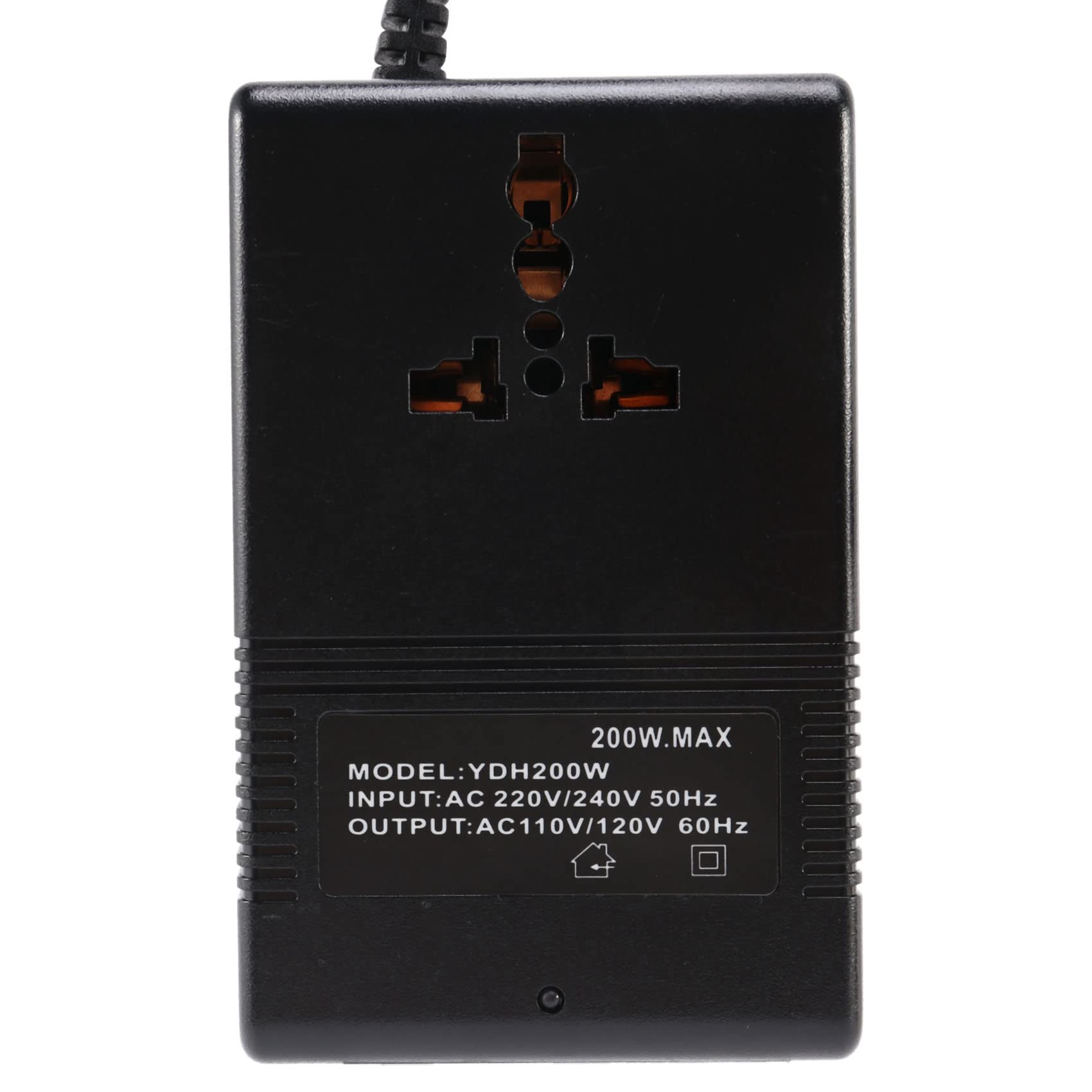 Transformador Convertidor de Voltaje de 200W Reductor 220V 110V AC Reductor Convertidor de Voltaje de Viaje Convertidor Enchufe de la UE