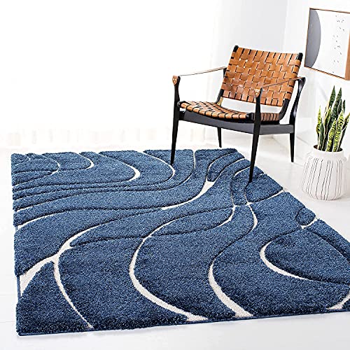 Image of Modern Quality Carpet /Trending Design Hand Woven Fluffy Rug /Mats for Bedroom /Dinning Hall /Living Room 2-inch Thick [Size 6x8 feet]