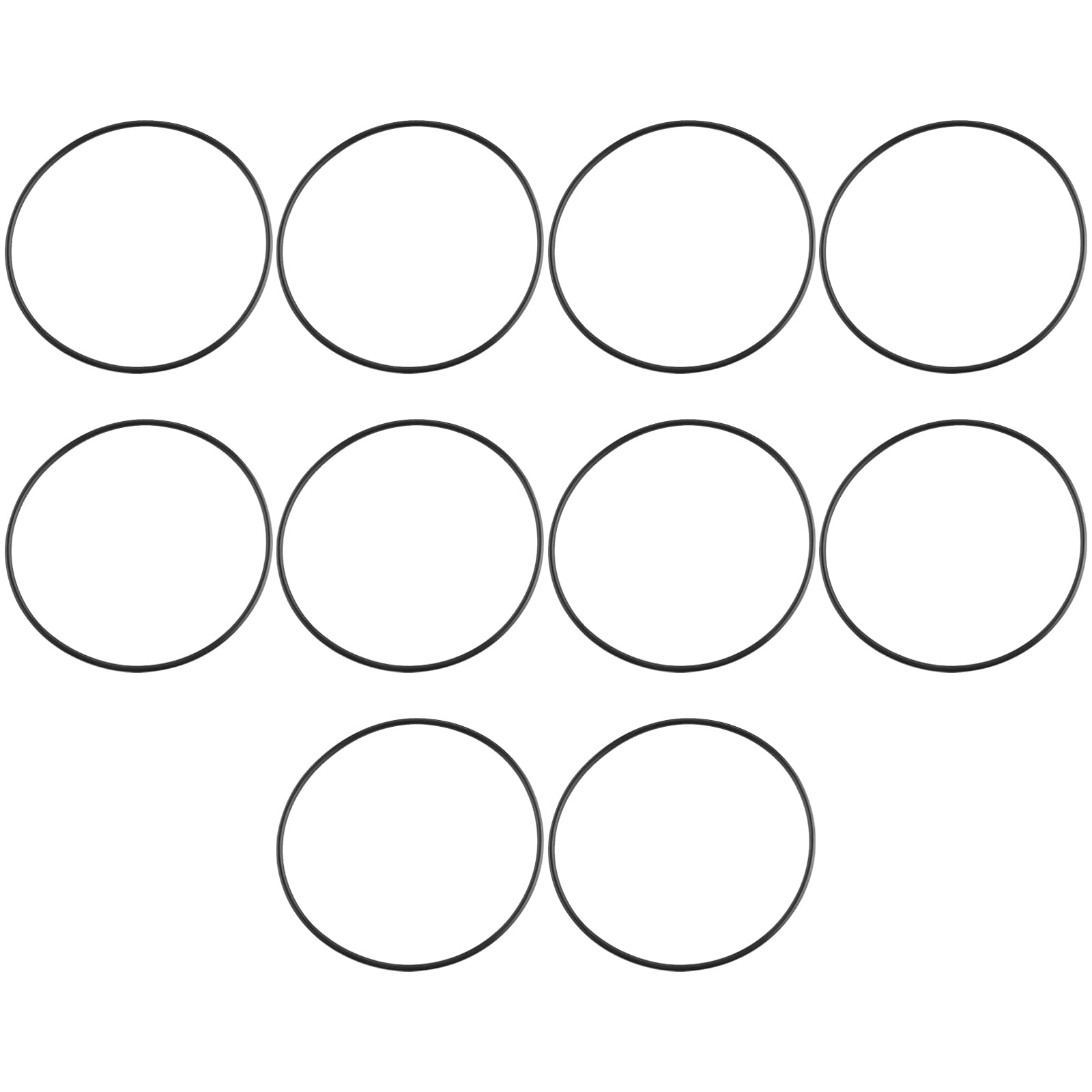 YINETTECH 10pcs Nitrile Sealing Ring 85mm ID x 2.5mm C/S NBR Rubber O Ring 90mmx85mmx2.5mm O-Rings Gasket Compatible with Viega O-Ring 556402 4943.20