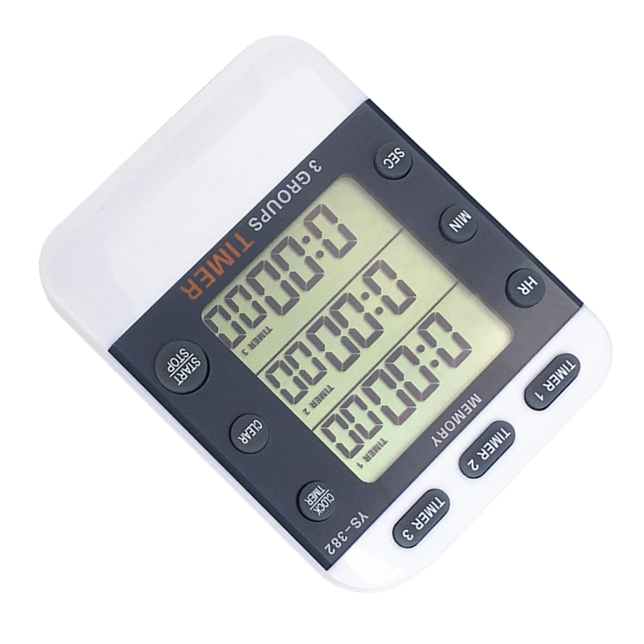 VANZACK 3 pour Batterie Horloges Minuterie Étudiants LCD Chronographe Chronomètre Jeux Numériques Rappel Horloge De Cuisine sans Ligne De Compte À Rebours Magnétique Horloge De Cuisine De