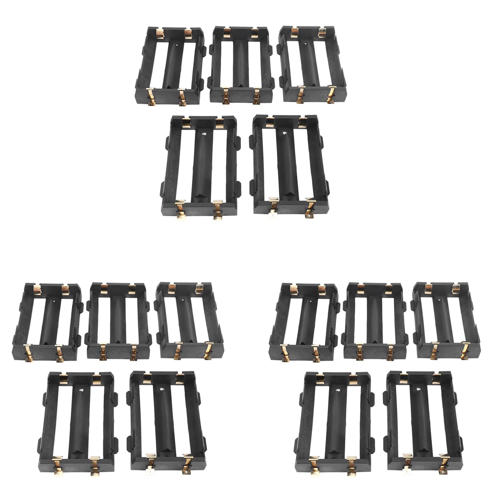 Support de batterie 26650 boîtier de rangement SMD broches bronze 15 pcs - 8