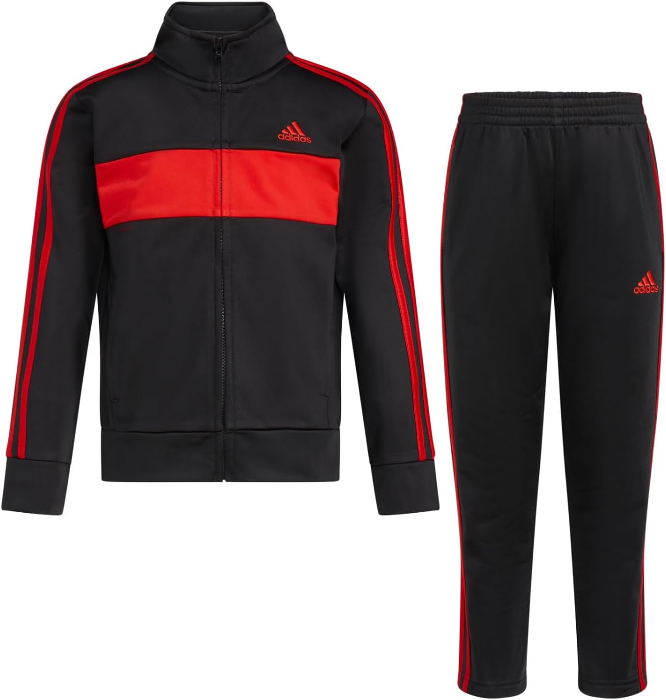adidas red tracksuit boys