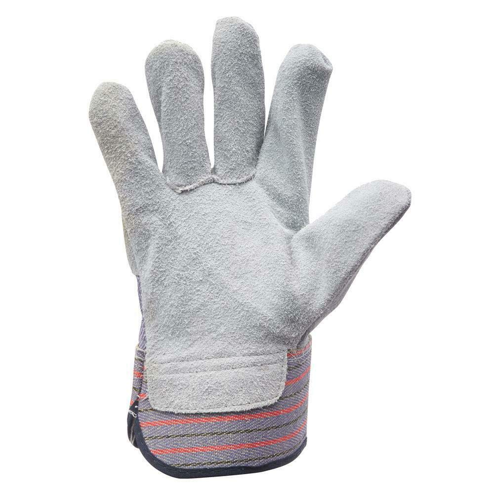 ATERET Guantes de trabajo AG60 con puño de seguridad y pulgar de ala I 12 pares de guantes para uso ideal para Lanscaping y jardinería (12 unidades)