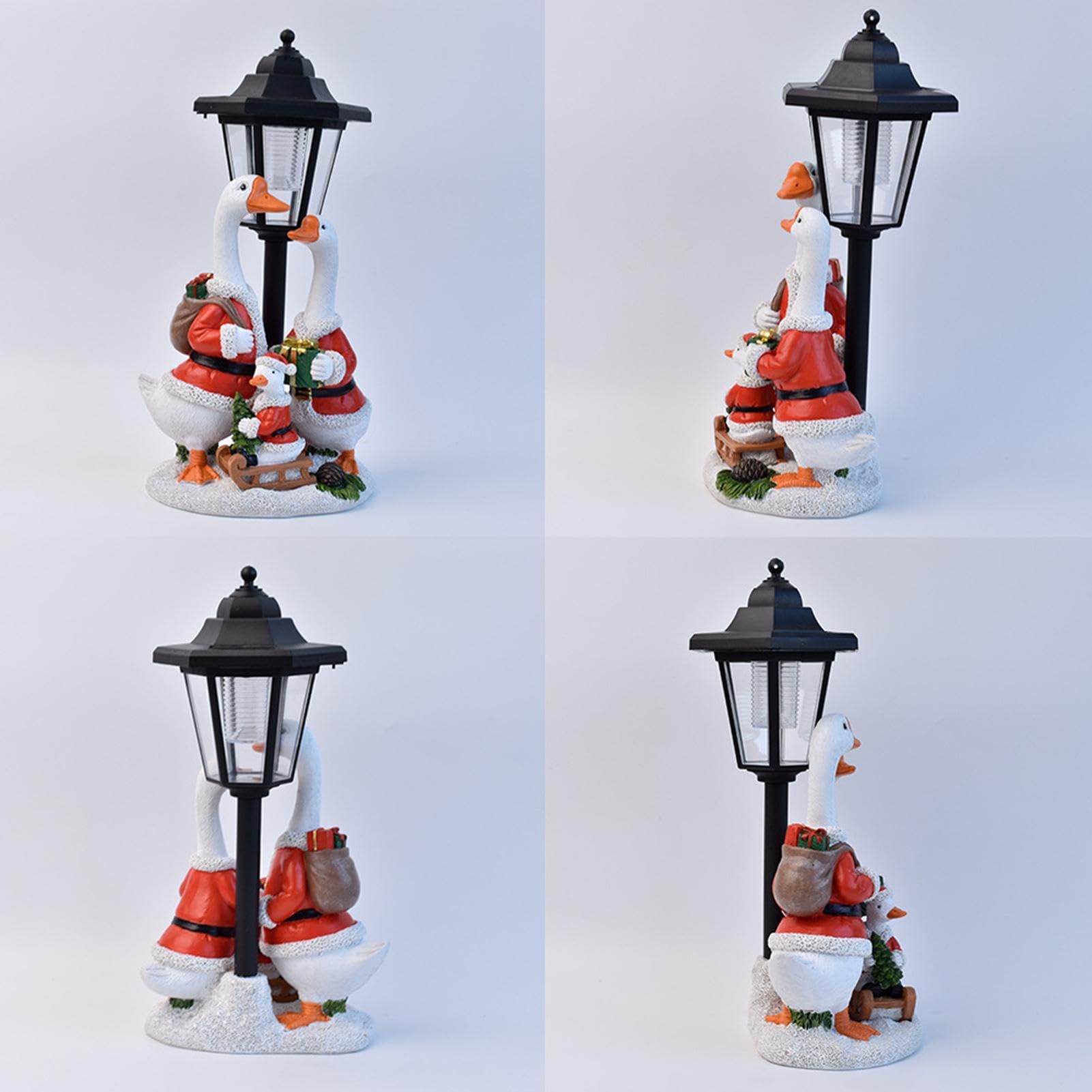 Decorazioni natalizie a LED con sensore automatico a forma di oca da
