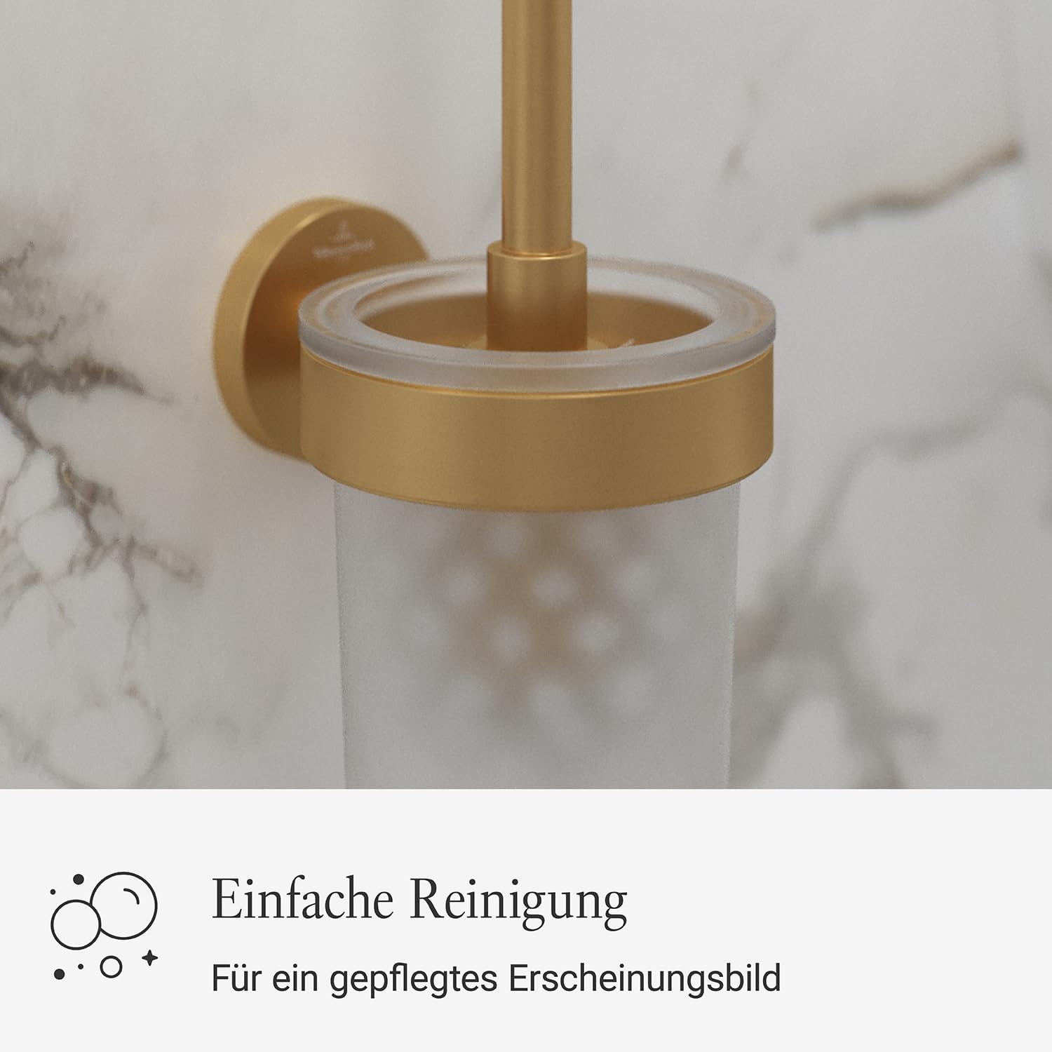 Villeroy & Boch Elements Tender Toilettenbürstengarnitur, rund – Gold