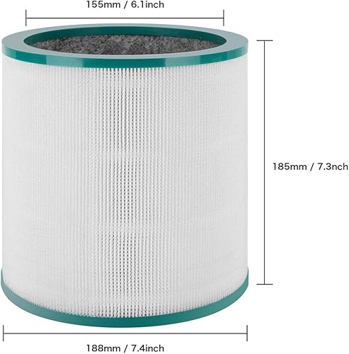 Miniatura 2 de Filtro HEPA para el purificador de aire de ventilador de torre Dyson TP02, TP03, AM11, BP01 968126-03