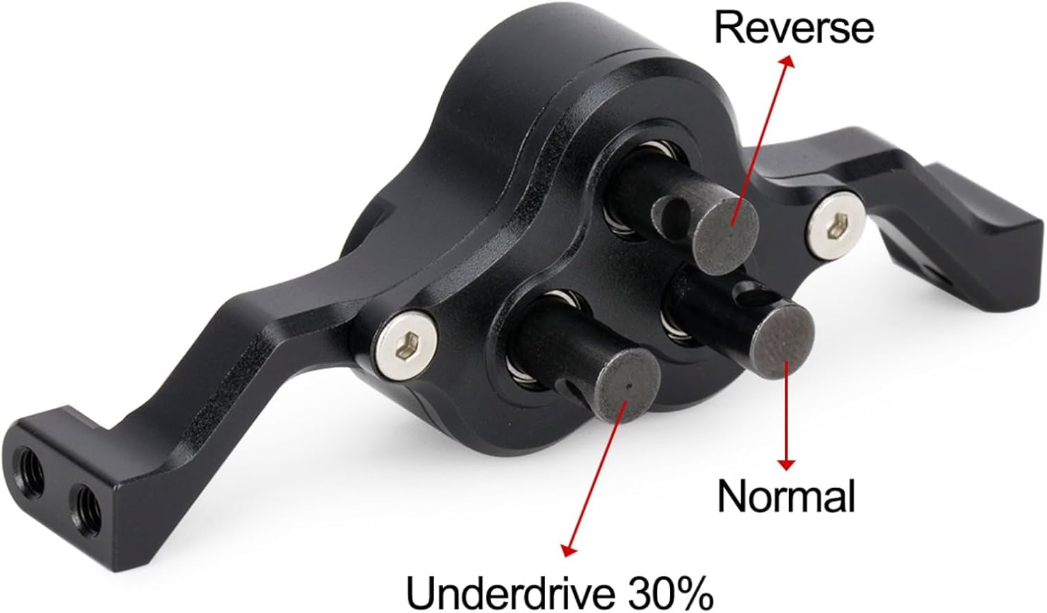 70mm Width Transfer Case with Reverse Shaft,CNC Aluminum Gearbox for 1/10 RC Crawler SCX10 MOA 1.9 Shafty LCG Chassis Cheater Rigs Comp Build Upgrade Parts (Black)