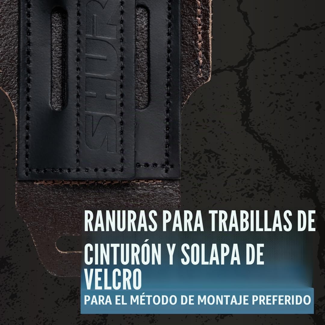 Shure by Gator Wireless Series; Estuche de cuero negro para transmisor wireless Shure Premium; (SH-BODYPACK-PBK-L)