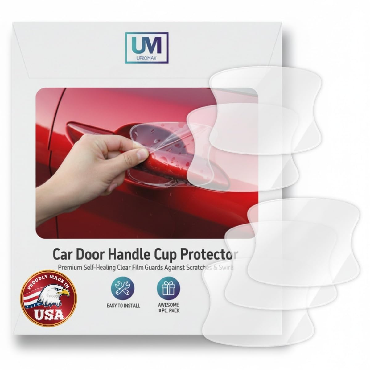Upromax 5 Pack Car Door Handle Cup Protector