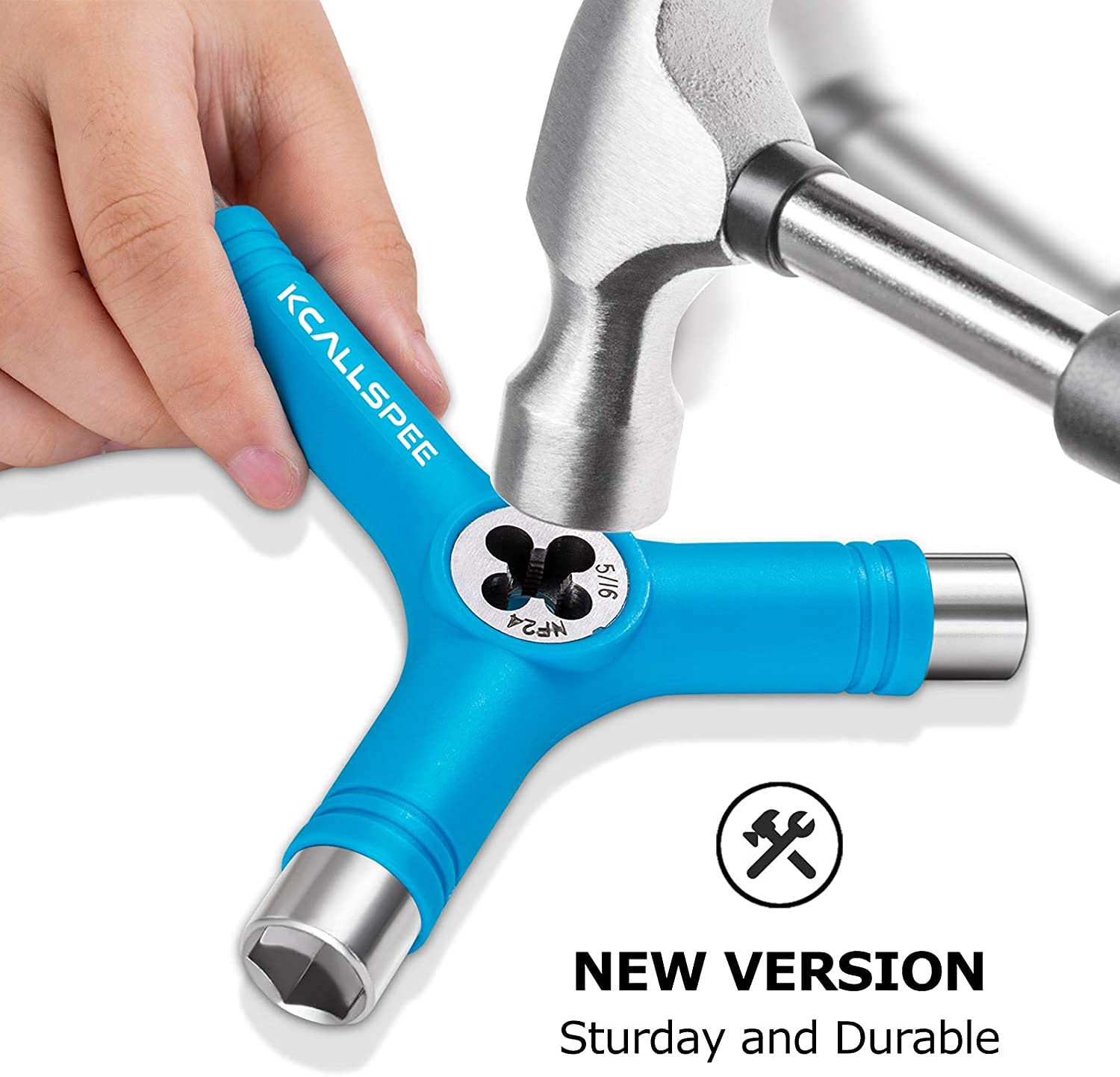 Namvo Skate Tools Matériel Outil pour Skateboard Clé Anglais, Skateboard Y-Tool pour Montage, Démontage, Réparation et Remplacement d'Accessoires