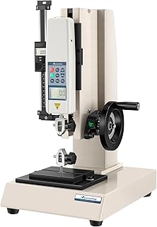 500N Digital Force Gauge Push Pull Gauge with Force Gauge Stand Wheel-Operated Manual Push Pull Test Stand Stroke 180mm/7 with Digital Scale and HJJ-001 Clamp x2 (HLD Test Stand+HP-500N)