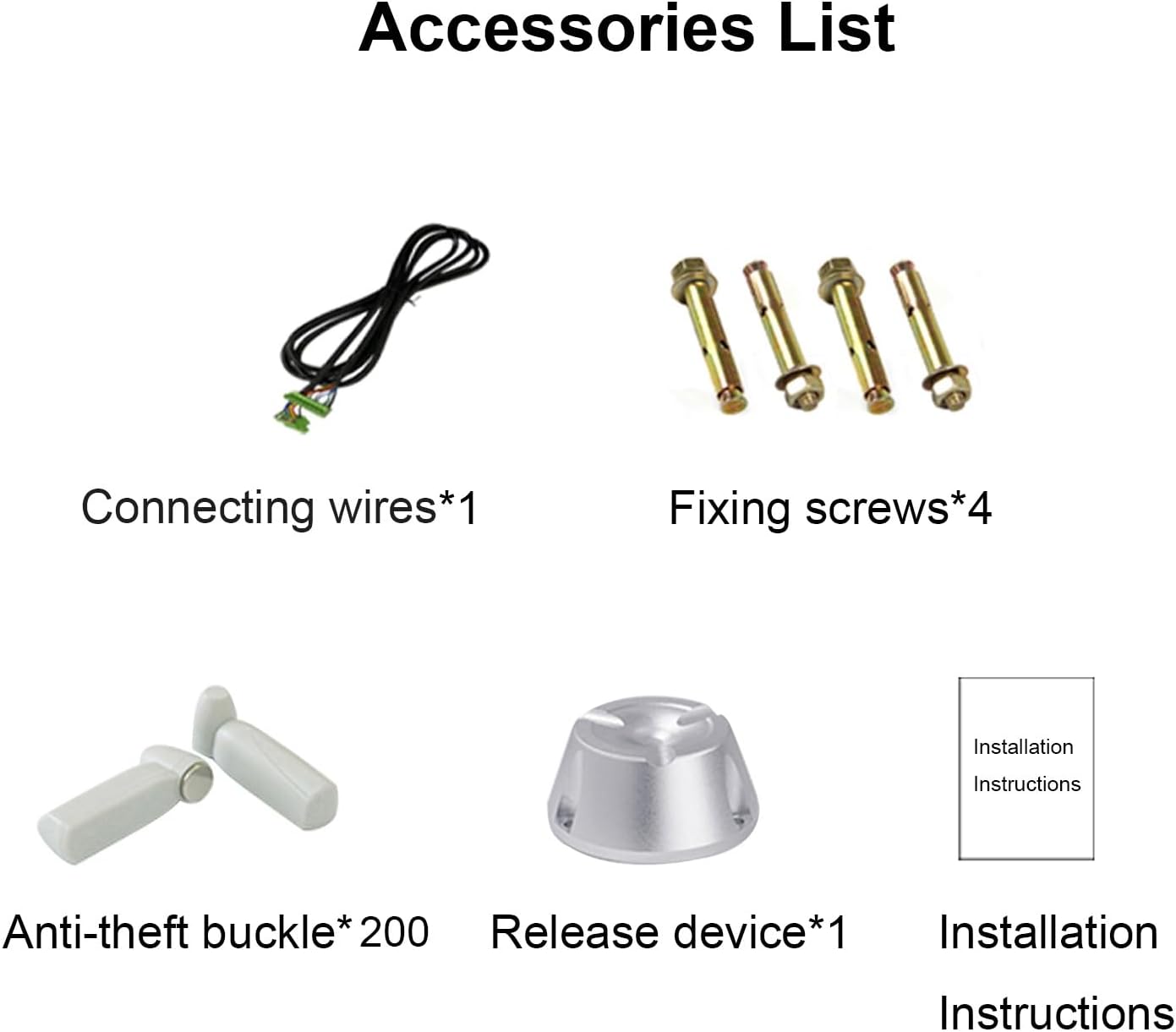 AM 58Khz EAS Retail Anti Theft Equipment, Security Alarm System, Super Wider Detection System, Sound and Light Alarm, for Supermarkets, Clothing Stores