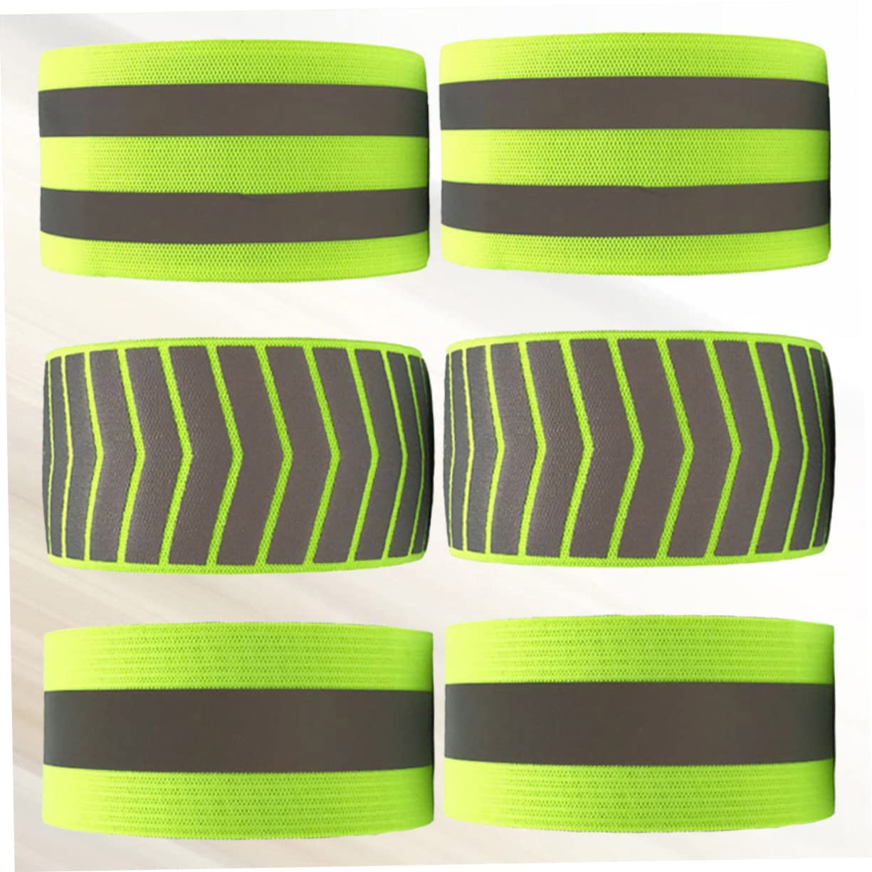 YARNOW Bracciale Riflettente Braccialetti Luminosi Bracciali Luminosi Gruppo Musicale Illuminato Bande Notte Sport Braccialetti di Sicurezza Bracciali Fluorescenti Green