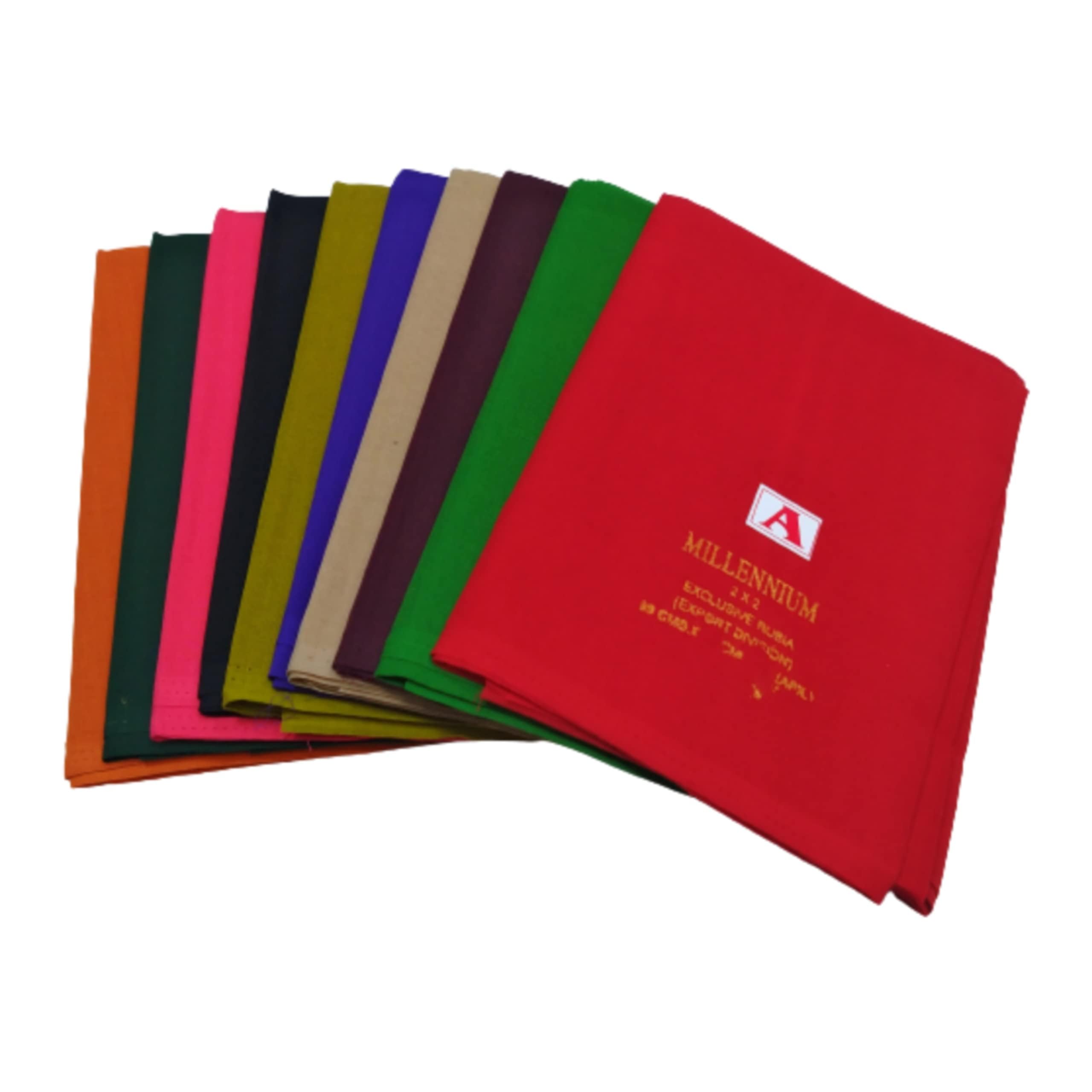 2x2 Rubia Cotton Millennium Export Quality Cotton Unstitched Blouse APX 1 MTS Fabric (Pack of 10 Piece) Multi-Colour