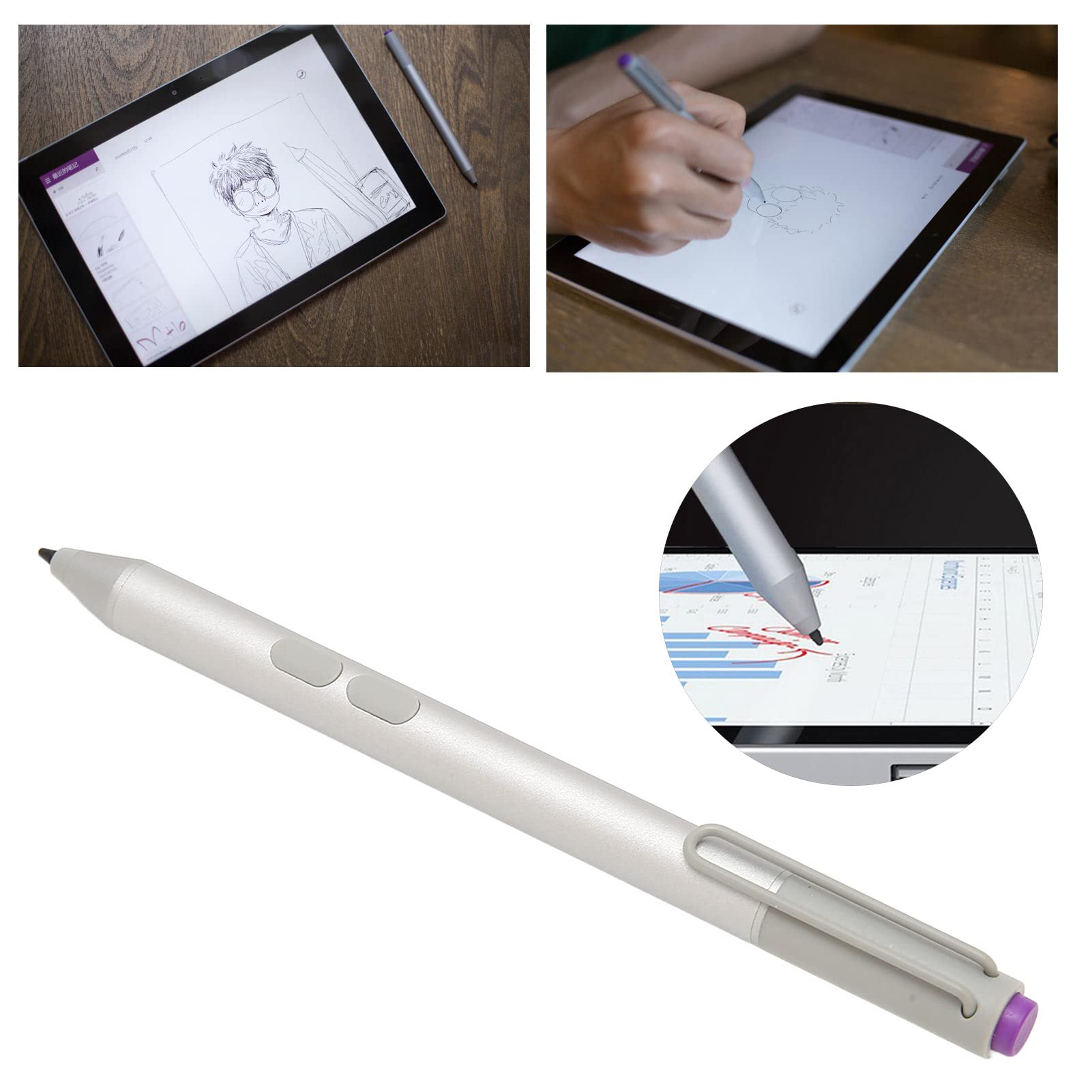 Penna stilo, buona penna capacitiva tattile, facile accesso al tablet in lega di alluminio