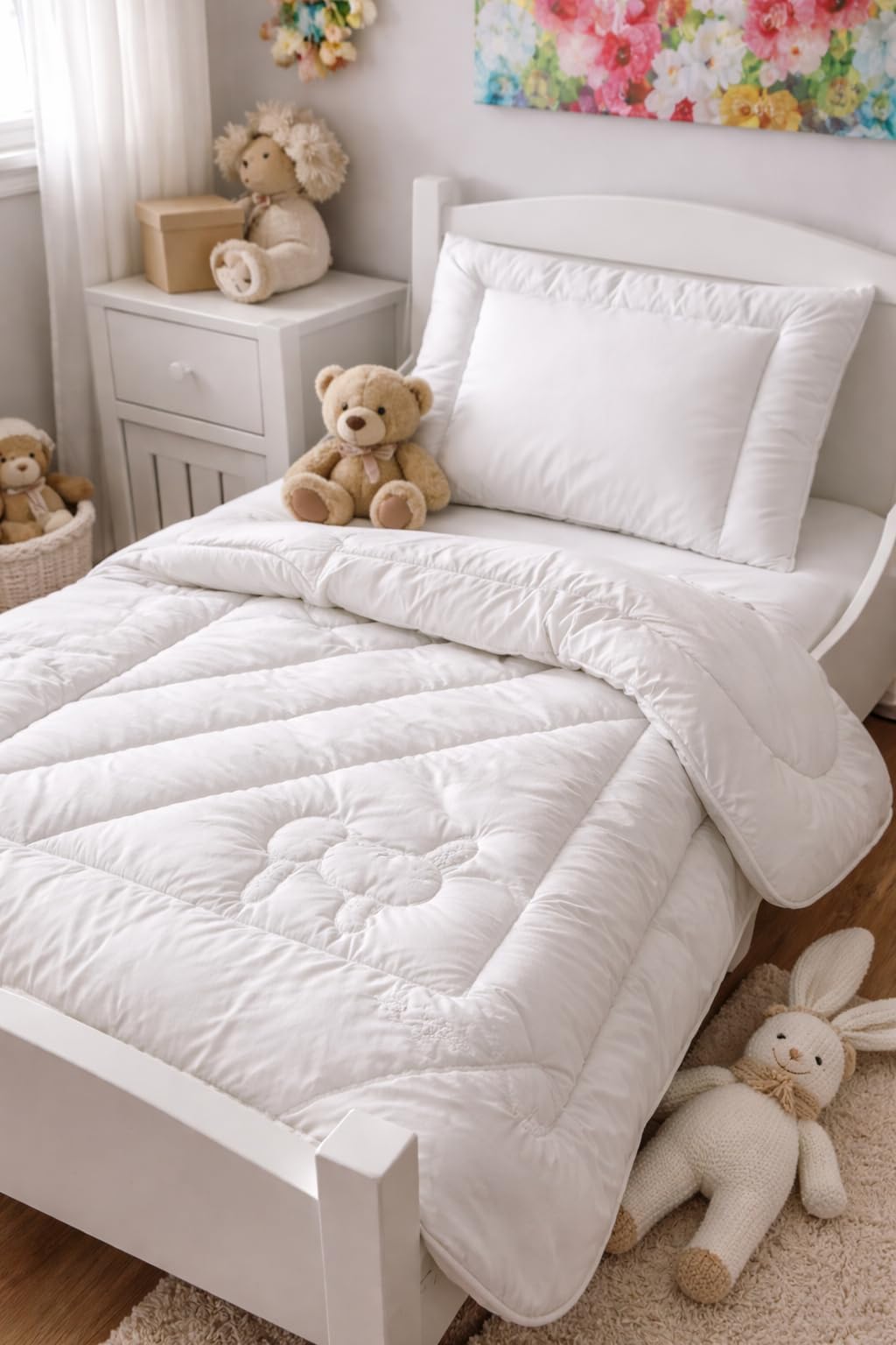 Merino Wool BABY SET ! NATURAL Junior Duvet/Quilt BABY DUVET 100 x 140 cm 8 TOG + PILLOW 40 x 60 cm COT BED DUVET. NATURAL PRODUCT PERFECT FOR GIFT !