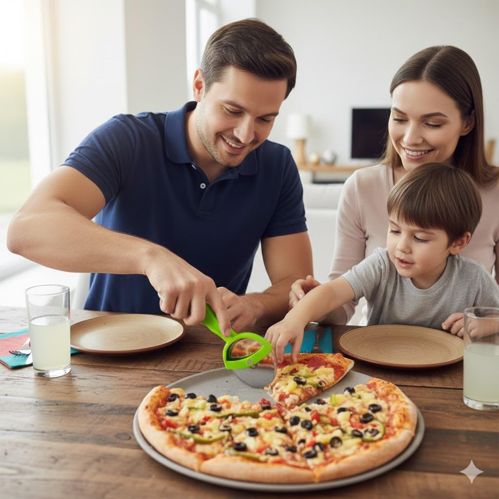 Stainless Steel Pizza Cutter - Slice Like a Pro -7