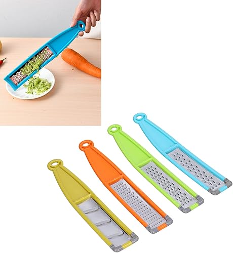 Miniatura 3 de Stainless Steel Vegetable Zester  4 - in - 1 Cheese Grater & Food Slicer  Rustproof Kitchen Grater for PotatoesCarrotsCheese  Ergonomic Handle with