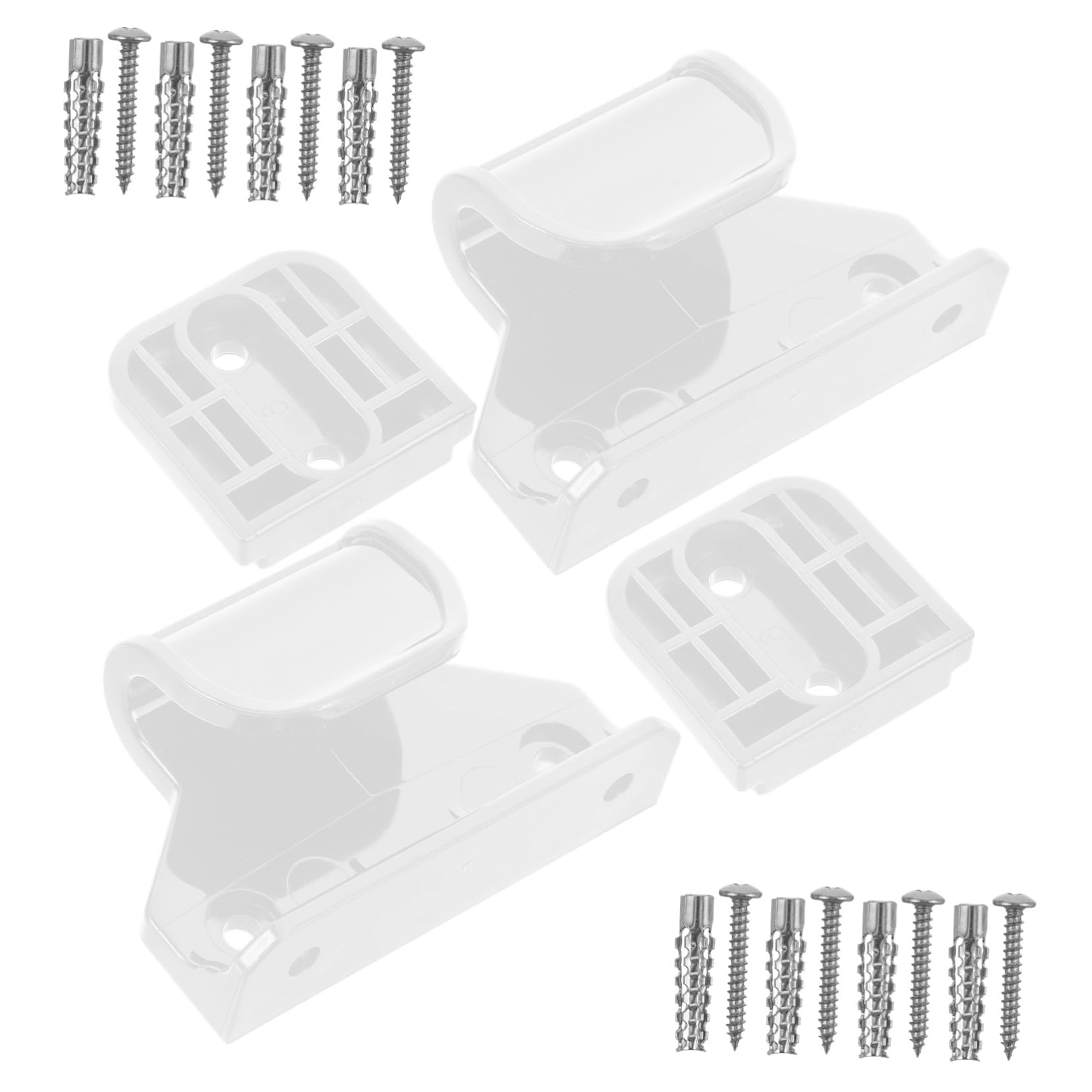 Kit fixation barrière rétractable noire pour bloquer l'accès aux escaliers