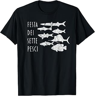 Feast of Fishes Italy Holiday T-Shirt Christmas Eve Fish Tee T-Shirt