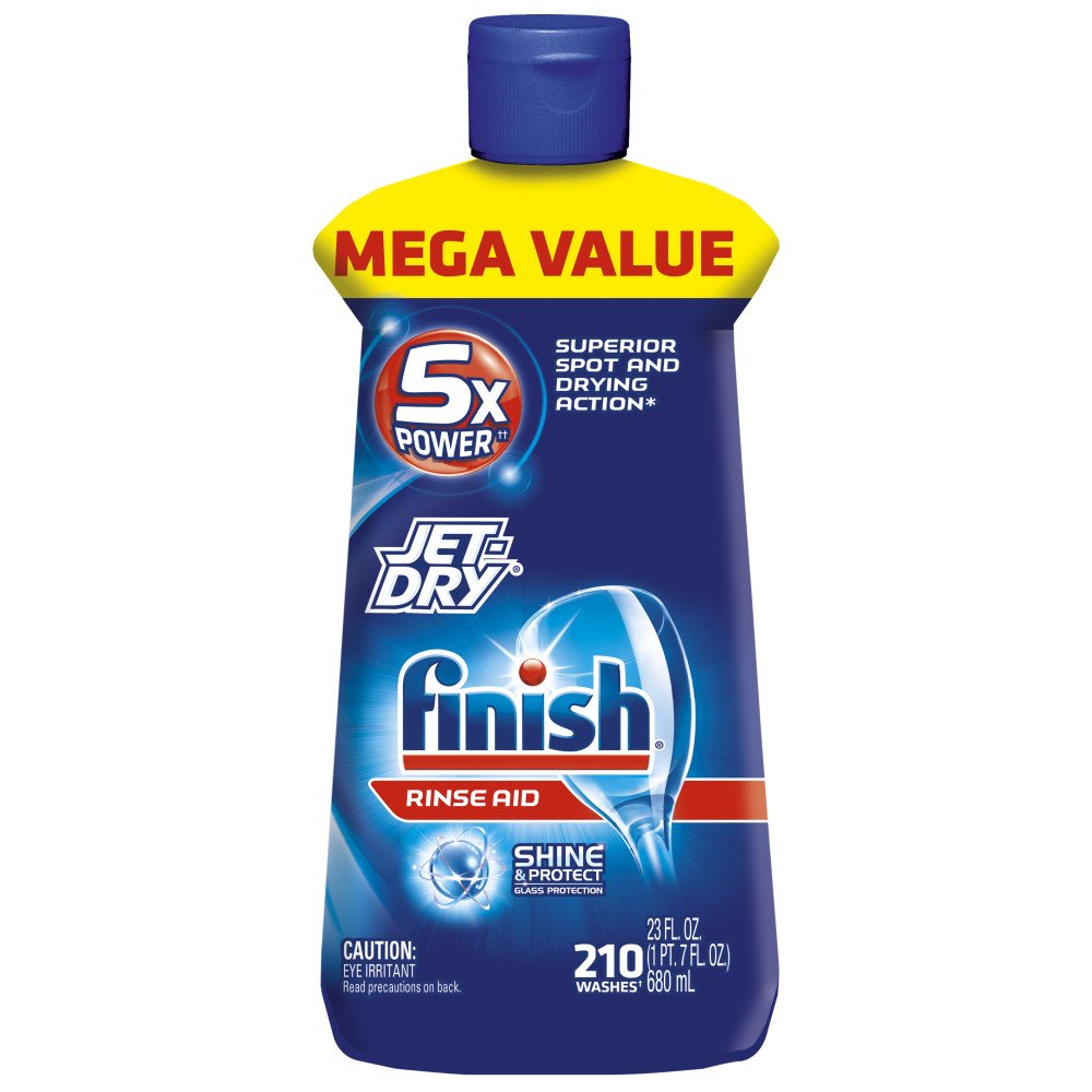 Finish Jet Dry Dishwasher Rinse Aid Agent, 210 Washes, 23 Ounce