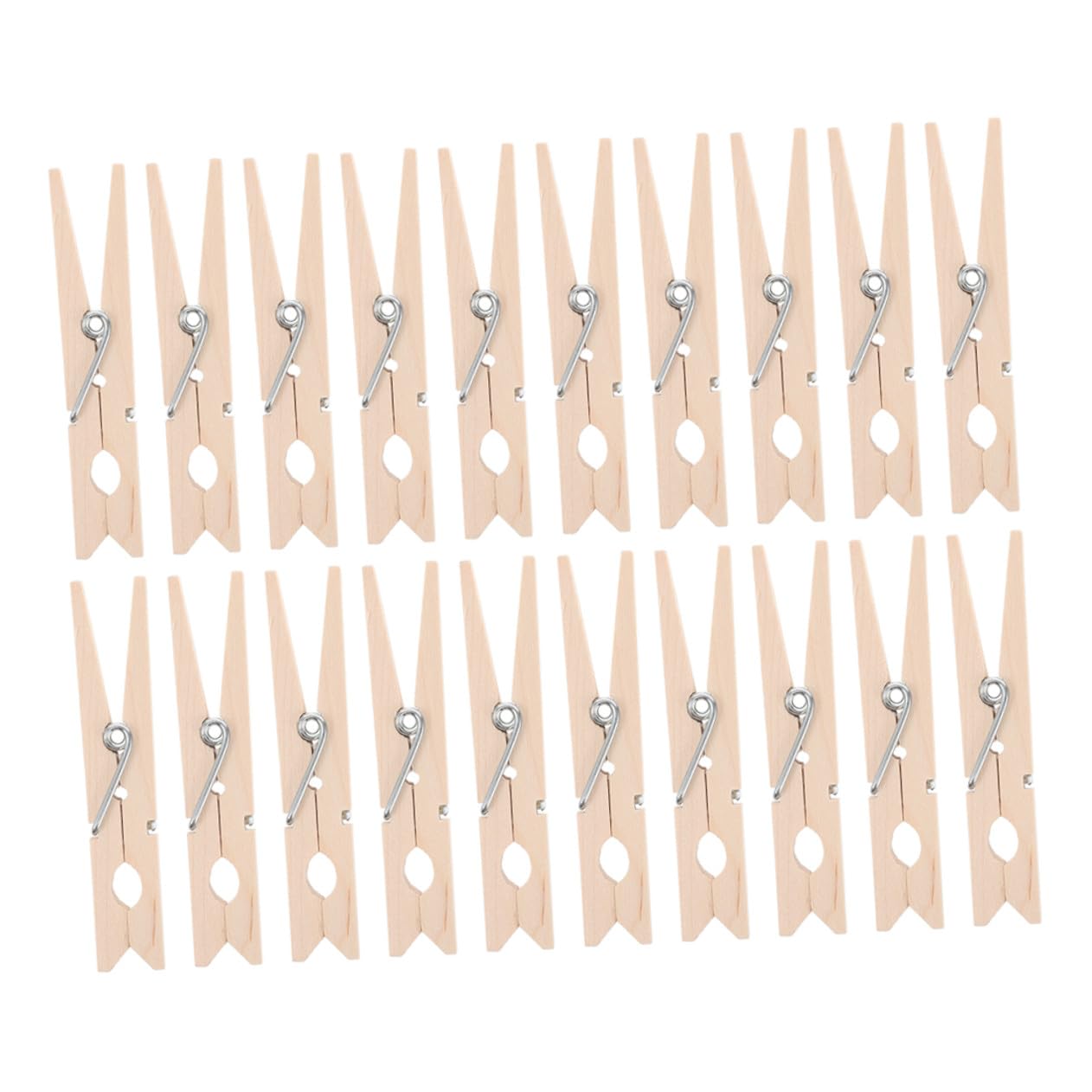 Garneck 150 Piezas Unidades Pinzas de Madera Multifunción Antideslizantes para Ropa Clips Mini para Fotos y Colgar Resistentes al Viento para Interior y Exterior