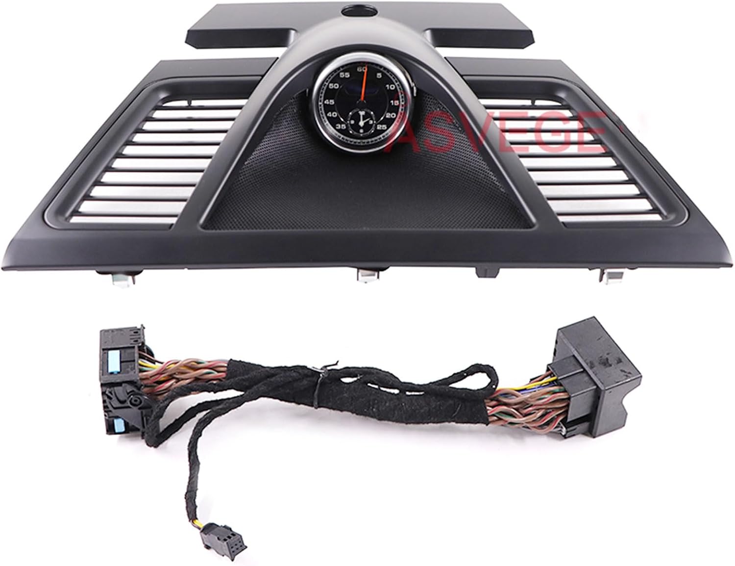 Sport Chrono Stopwatch Mounted Dashboard for Porsche Panamera 970 2010-2016, Black Panel and Black Clock