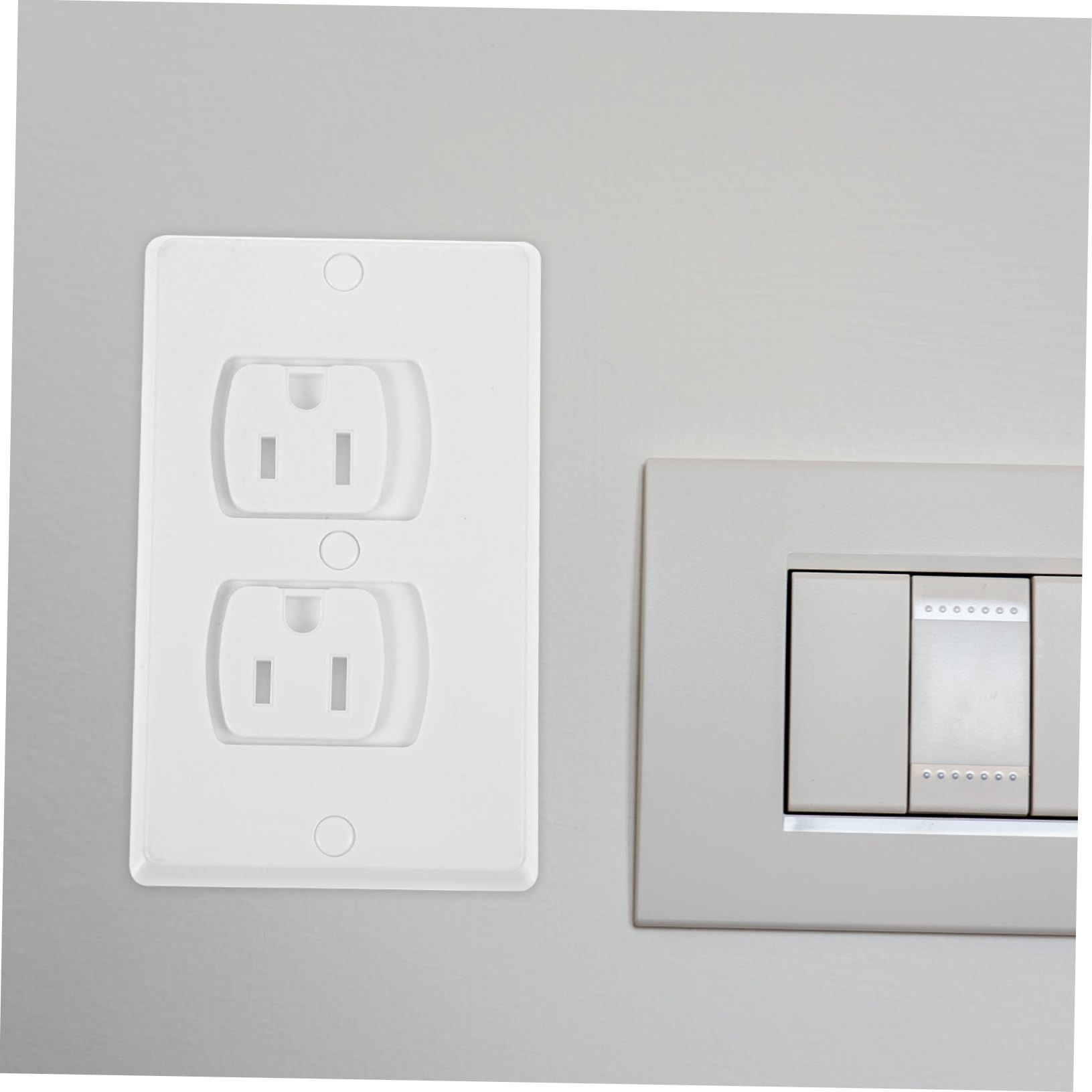 10pezzi Copriprese Elettriche Abs Isolati Resistenti Rotture e Corrosione Coprispina Di Sicurezza Per Ragazzo Ragazza Ragazza Muro Con Viti Copriprese Per Tutta La Casa