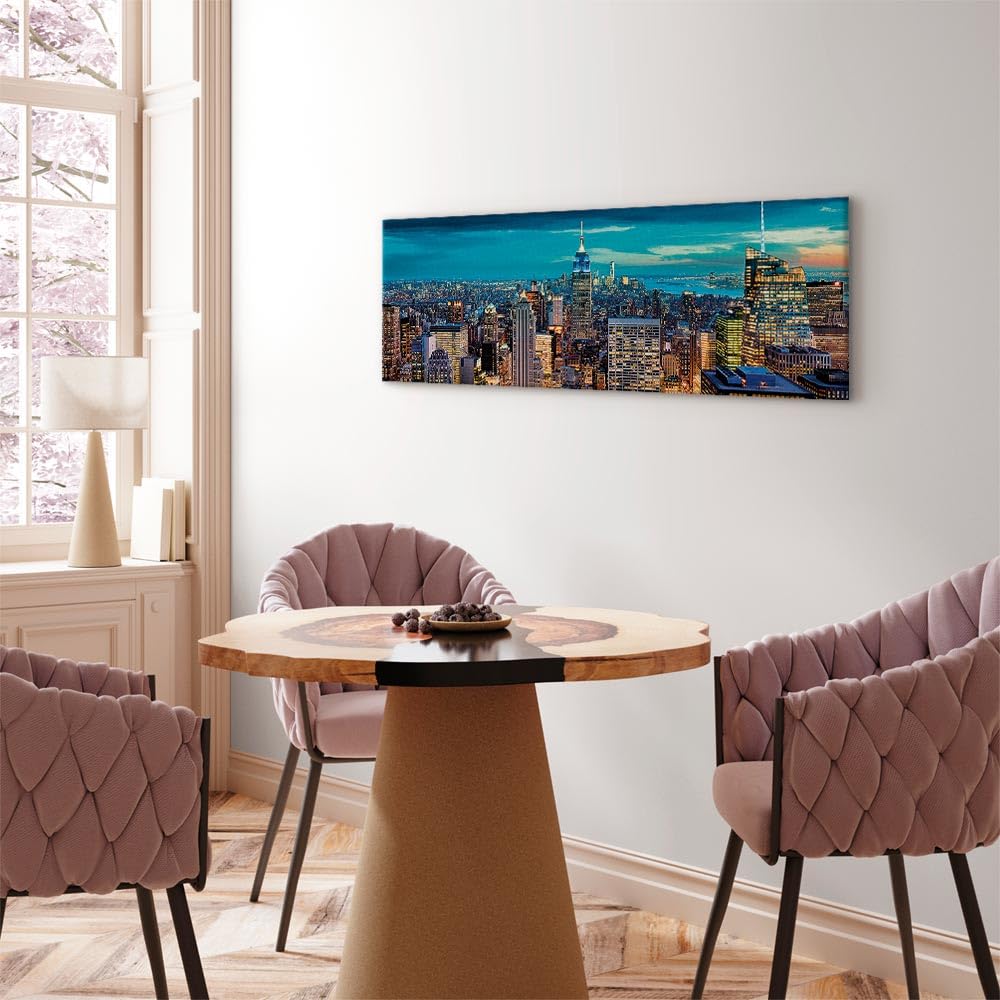 Tableau Photo Murale New York Sur Toile Intissé - Impression Grand Format Déco Moderne - Neuf