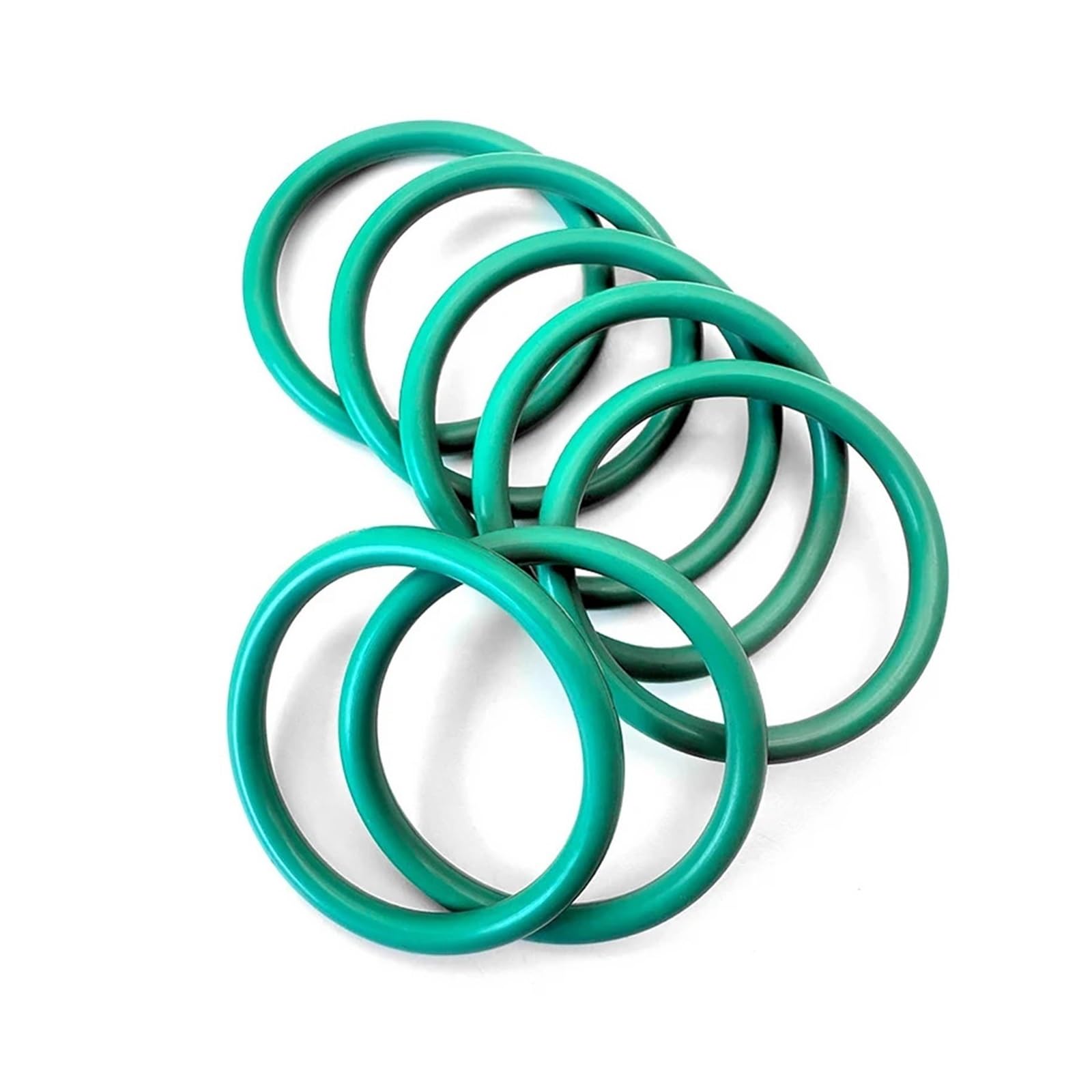 O-Ring-Sortiment-Set aus NBR, Viton, EPDM und VMQ-Gummi, wasserdicht ölbeständig, verschiedene Größen for Armaturen Ventile(FKM Green 250pcs)